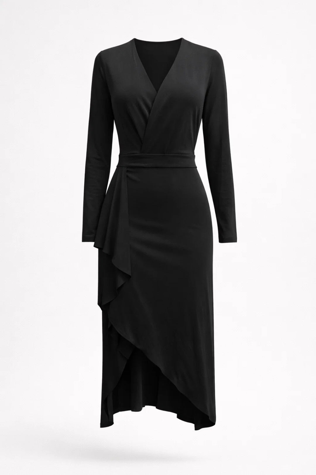 Midi jurk dames | Elegant & Veelzijdig | Met overslag | All season