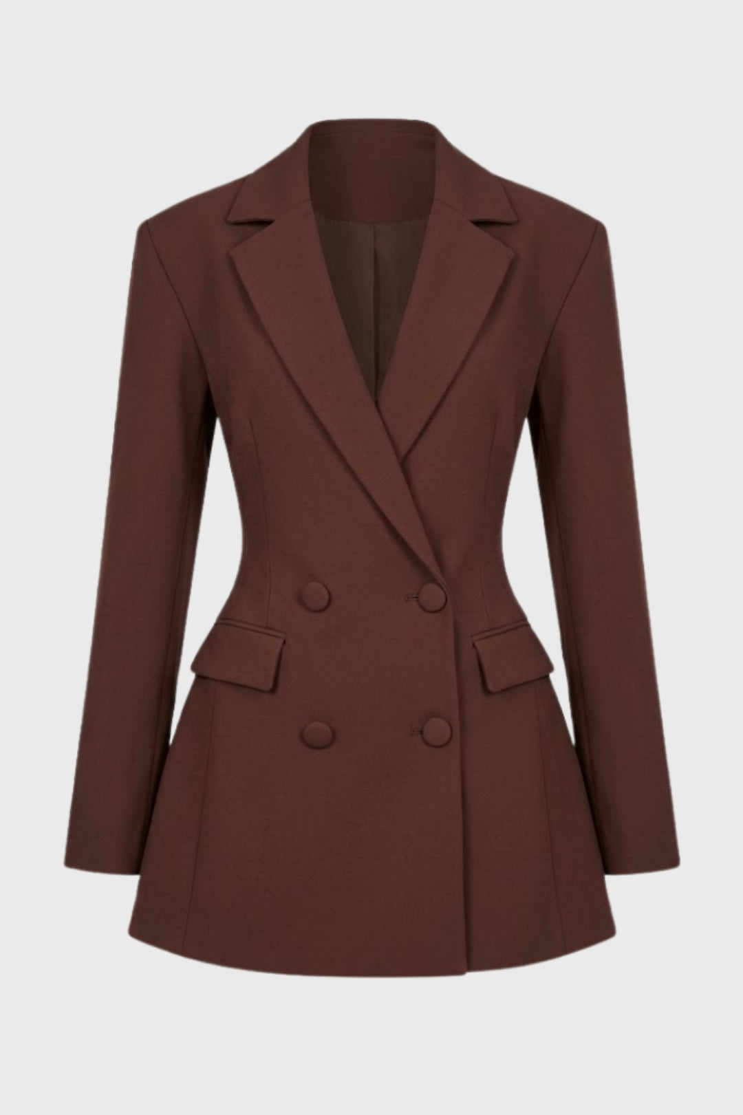 Mini Jurk Dames - Getailleerde Blazer Snit met V-hals | Elegant