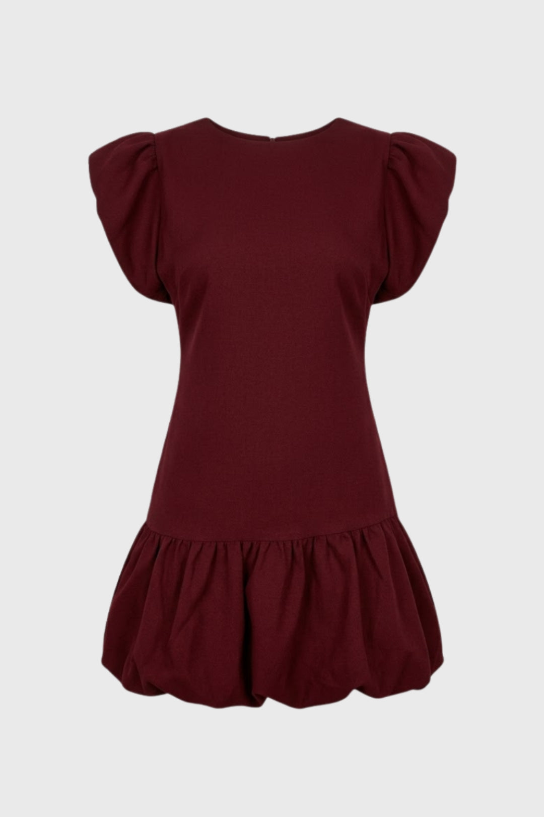 Mini Jurk Dames - Vlindermouwen met Bolletjeszoom | Vrouwelijk