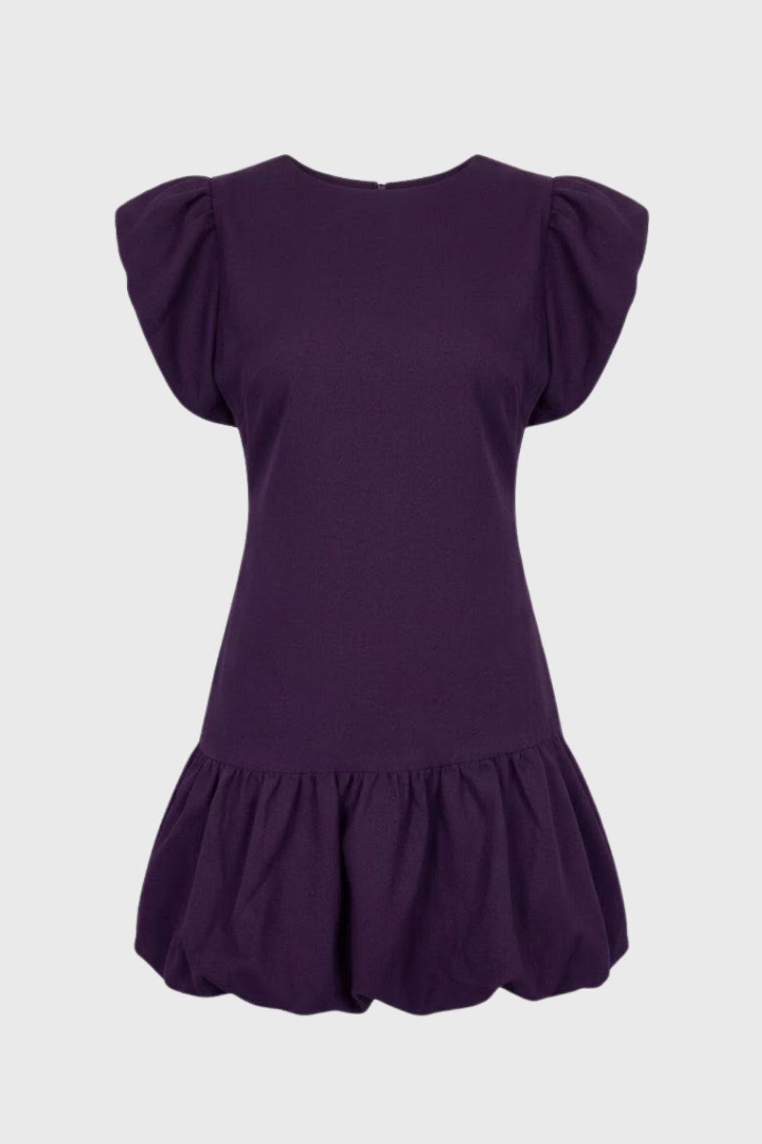 Mini Jurk Dames - Vlindermouwen met Bolletjeszoom | Vrouwelijk