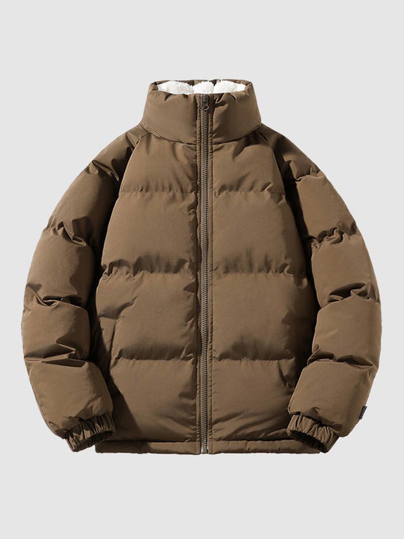 Niels - Puffer winterjas heren dik en warm met hoge kraag