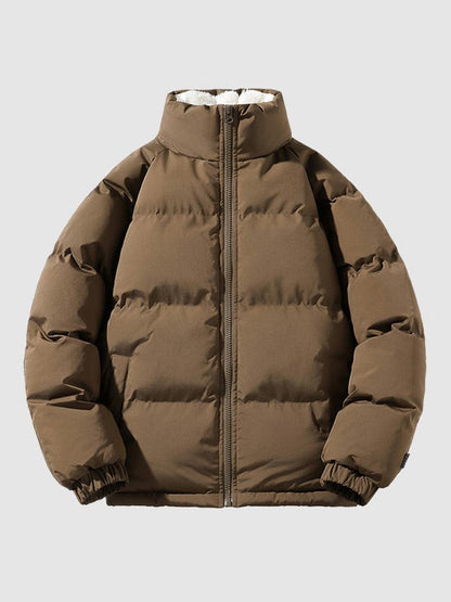Niels - Puffer winterjas heren dik en warm met hoge kraag