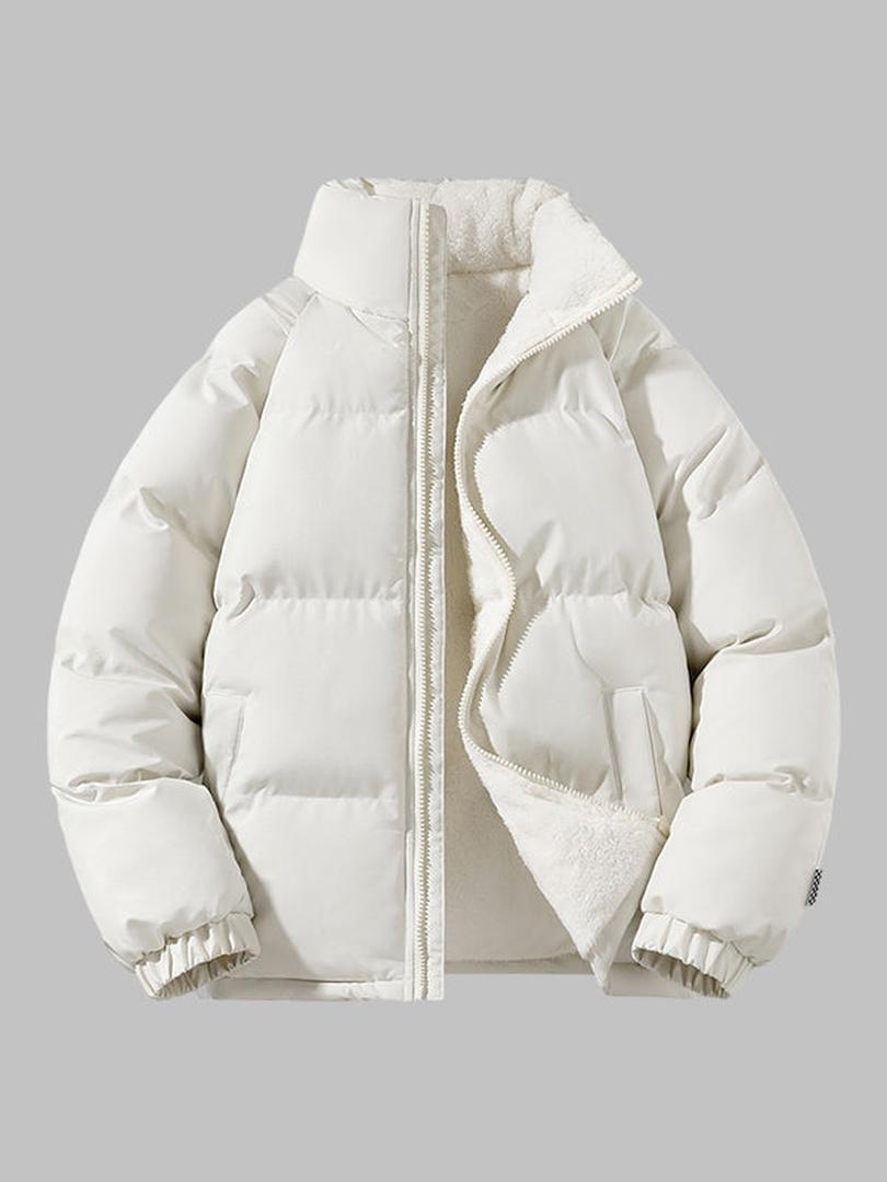 Niels - Puffer winterjas heren dik en warm met hoge kraag