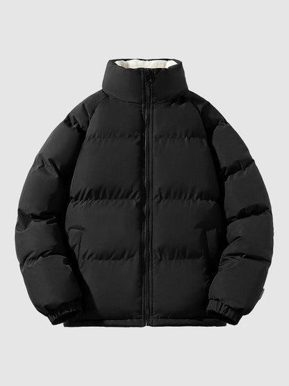 Niels - Puffer winterjas heren dik en warm met hoge kraag