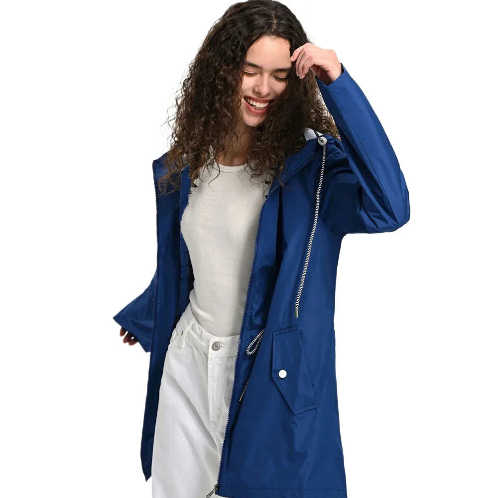 Noor - Dames Regenjas voor de Herfst met Verstelbare Taille