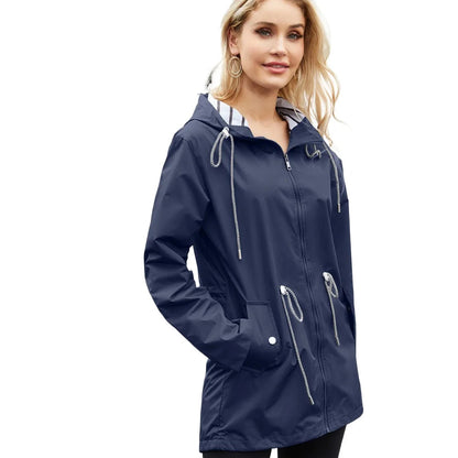 Noor - Dames Regenjas voor de Herfst met Verstelbare Taille