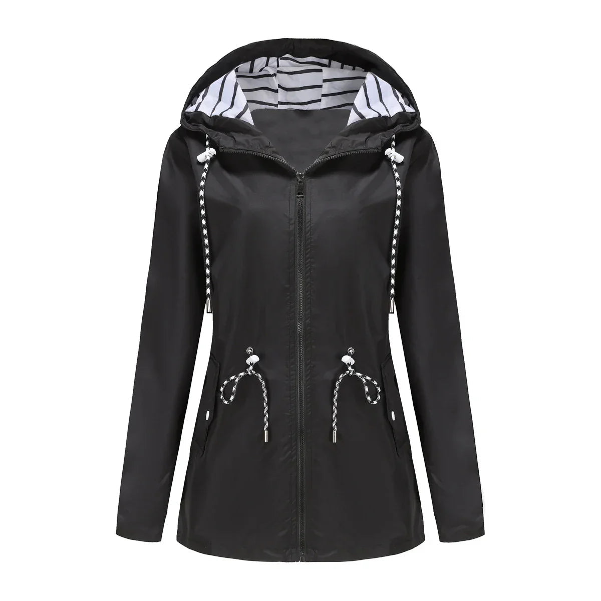 Noor - Dames Regenjas voor de Herfst met Verstelbare Taille