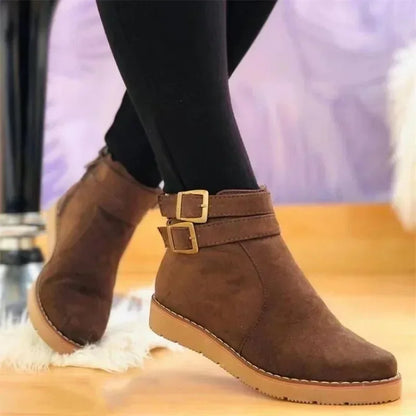 Noor - Dames Enkellaarzen voor de Herfst met Gespdetail