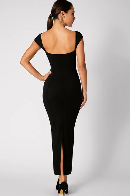 Off Shoulder Jurk | Aangesloten Midi Model | Lichtgewicht en Ademend