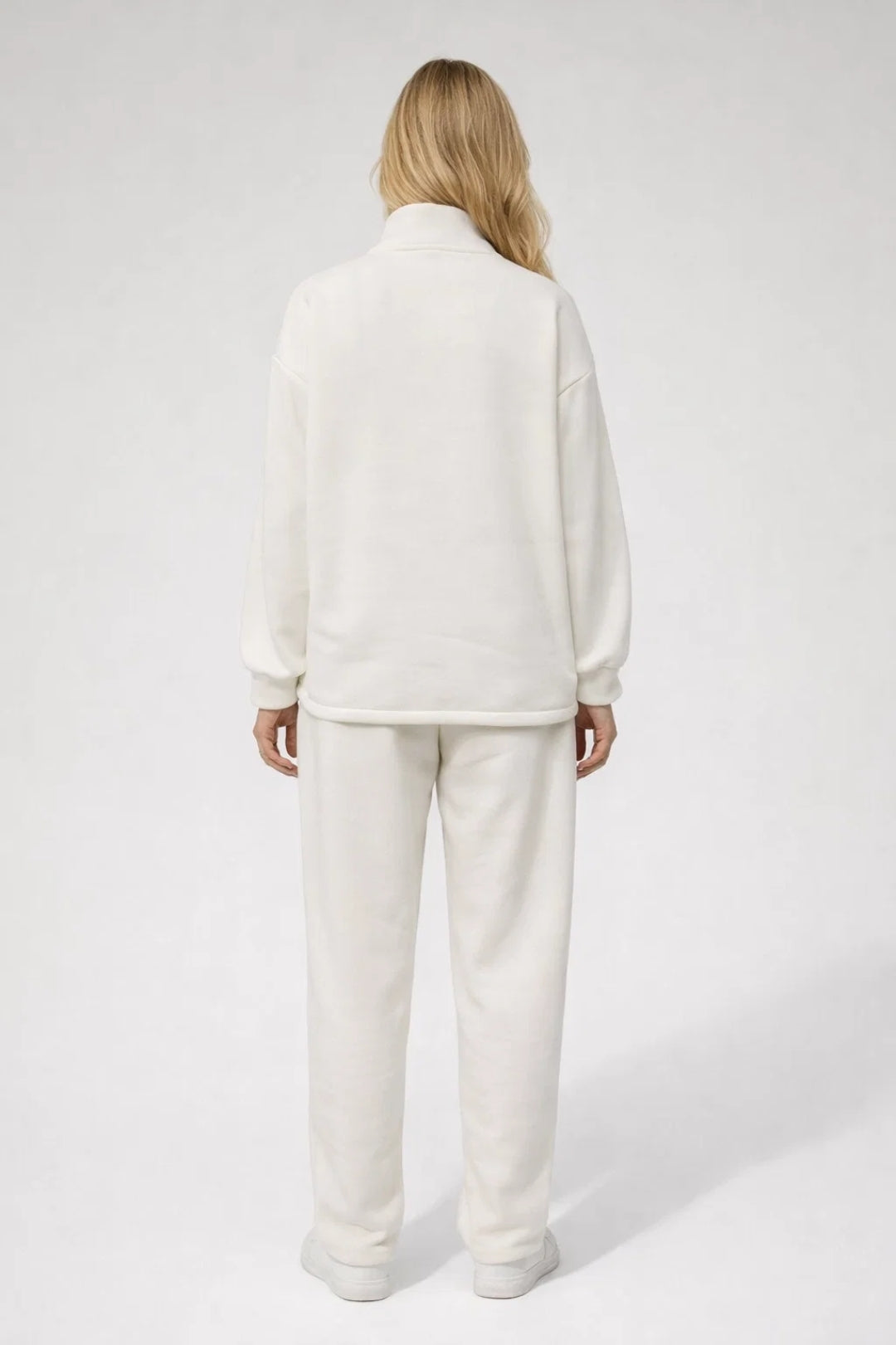 Tweedelige Lounge Set | Relaxed Fit met Half Zip Sweater | Comfortabel en Tijdloos