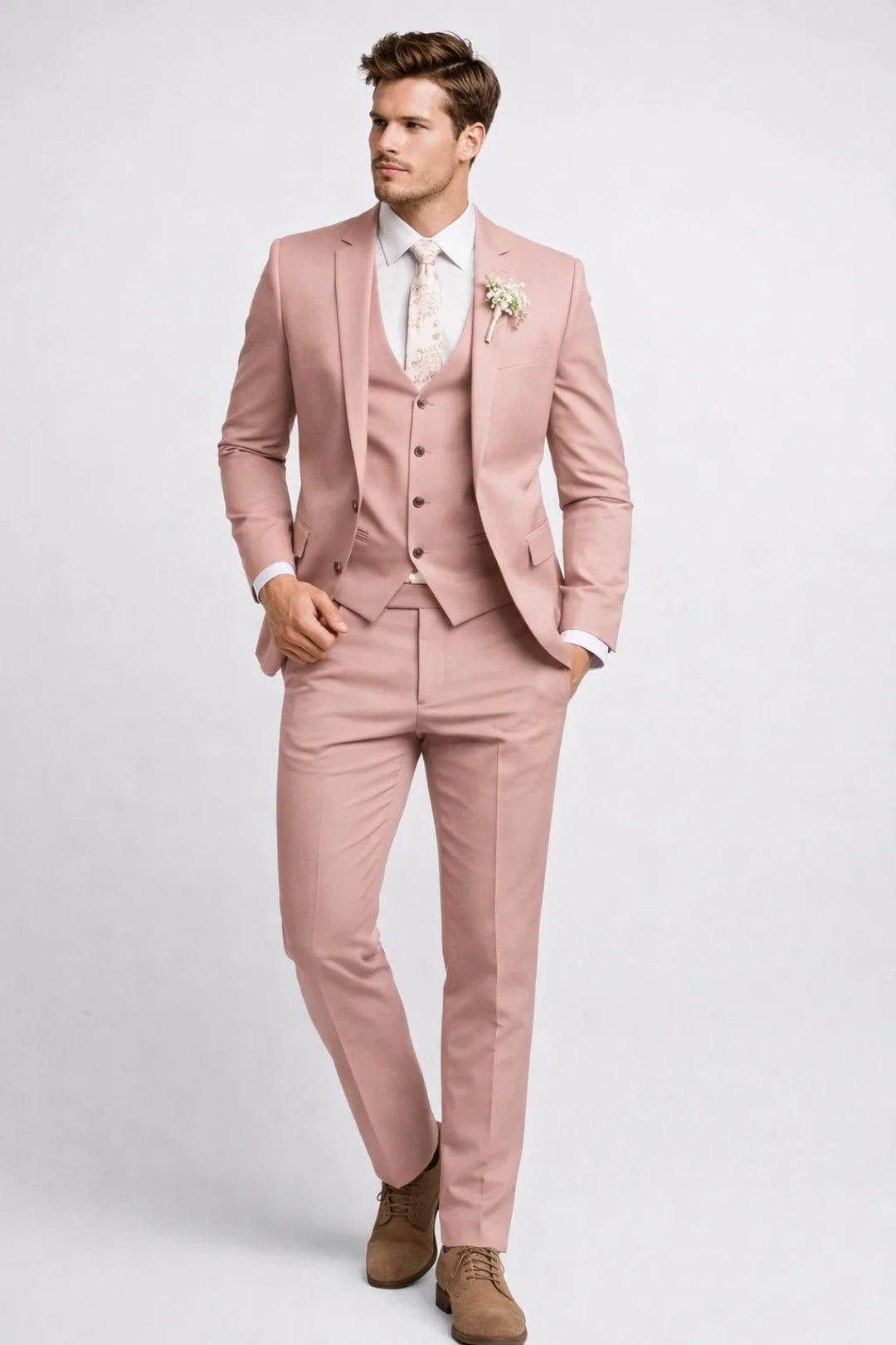 Pak heren | Elegant & Comfortabel | Getailleerd silhouet | Lente