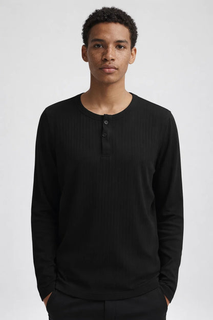 longsleeve heren | Casual & Comfortabel | Met knopen | All season