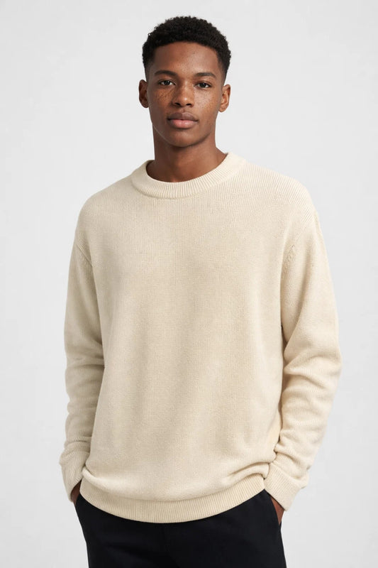 Trui Heren | Ribstructuur | Ronde Hals | Winter | Comfortabele pasvorm | Ideaal voor koude dagen