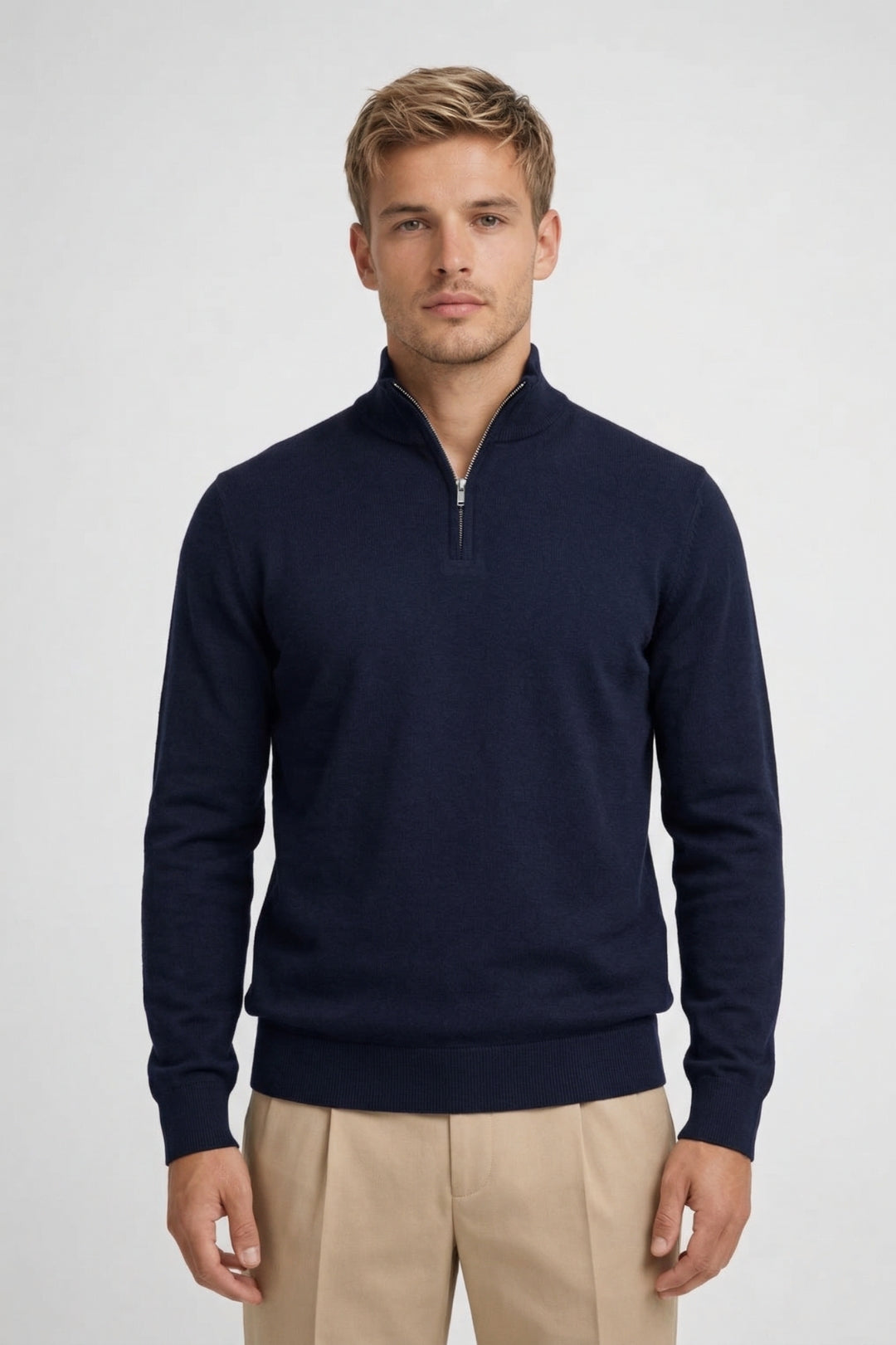 Trui Heren - Klassiek Half Zip Model | Casual