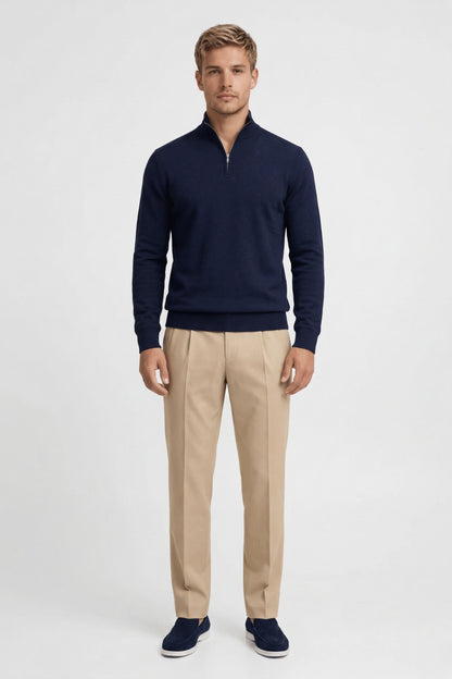 Trui Heren - Klassiek Half Zip Model | Casual