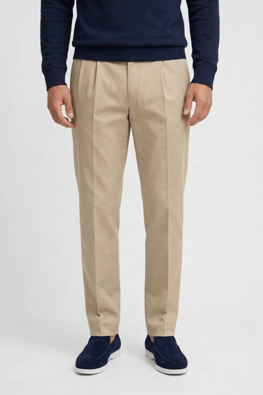 Pantalon Heren - Getailleerde Rechte Pijp | Elegant