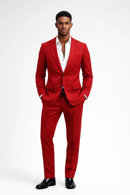Heren Sets - Slim Fit Pak met Blazer en Broek | Klassiek Elegant