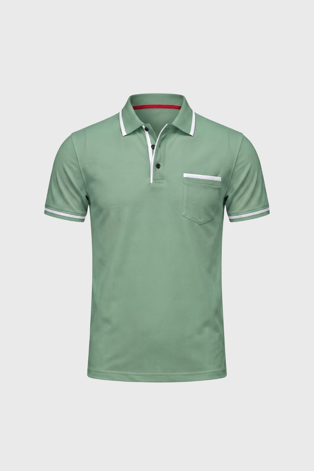Polo Heren - Gecontrasteerde Details | Borstzak
