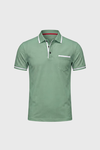 Polo Heren - Gecontrasteerde Details | Borstzak