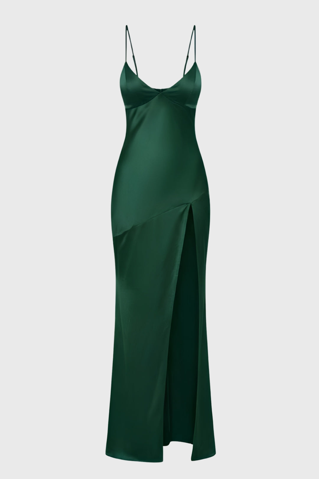 Maxi Jurk Dames - Elegant met Diepe V-hals | Split Detail