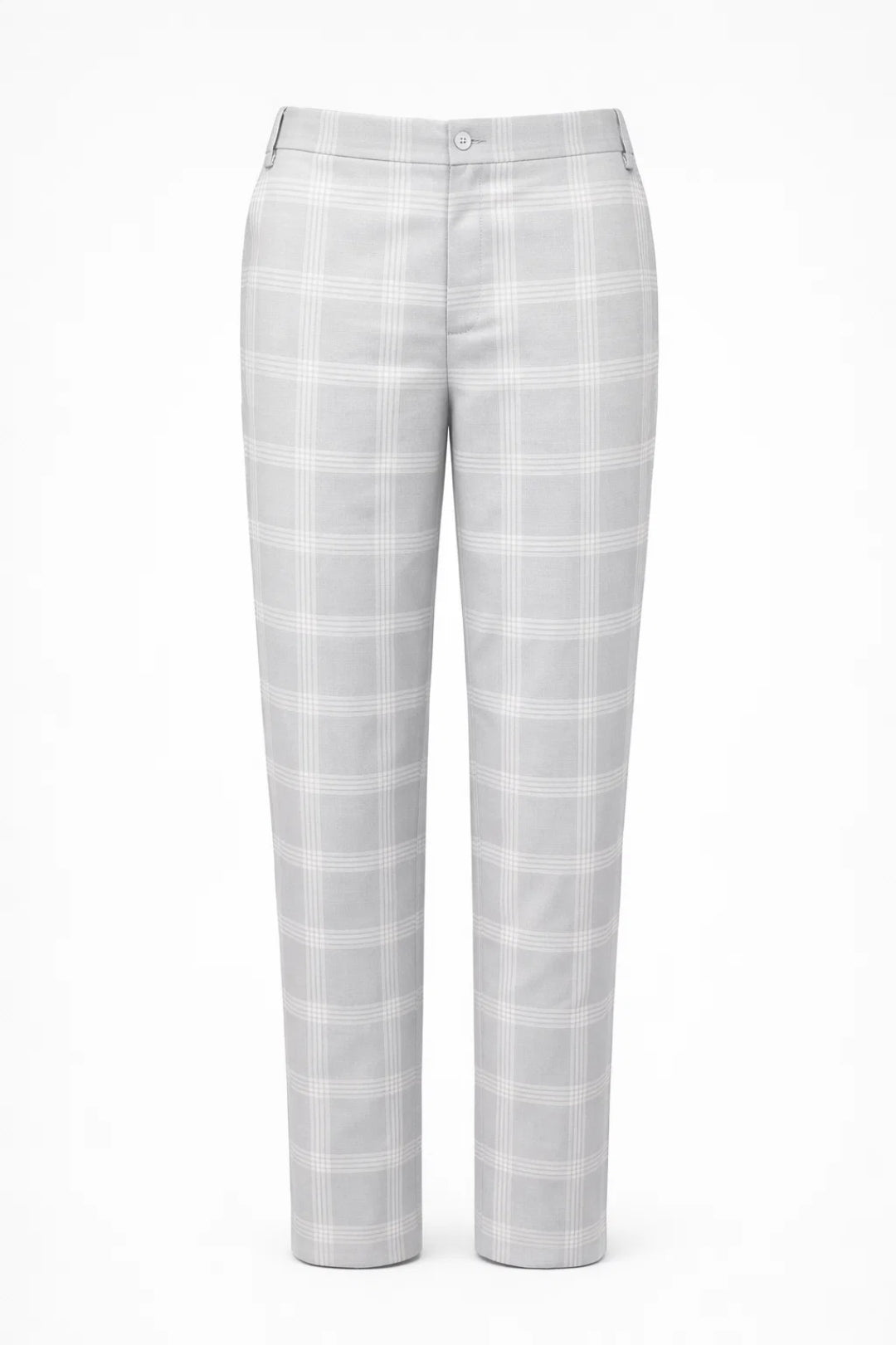 Pantalon Heren - Slim Fit Geruit met Hoge Taille | Chique