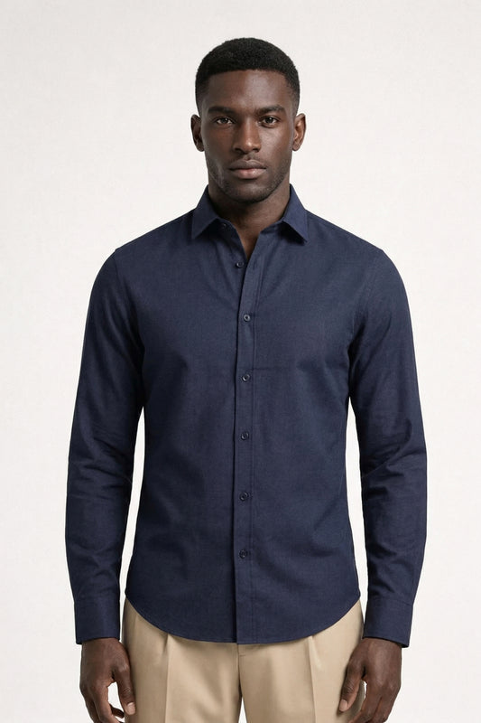 Overhemd Heren - Slim Fit met Klassieke Kraag | Elegant
