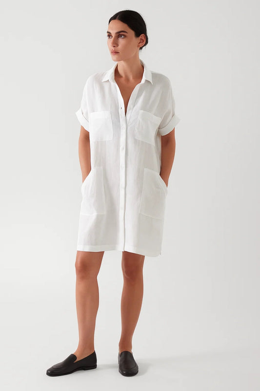 Overhemdjurk | Korte Mouwen met Grote Zakken | Casual Zomerlook