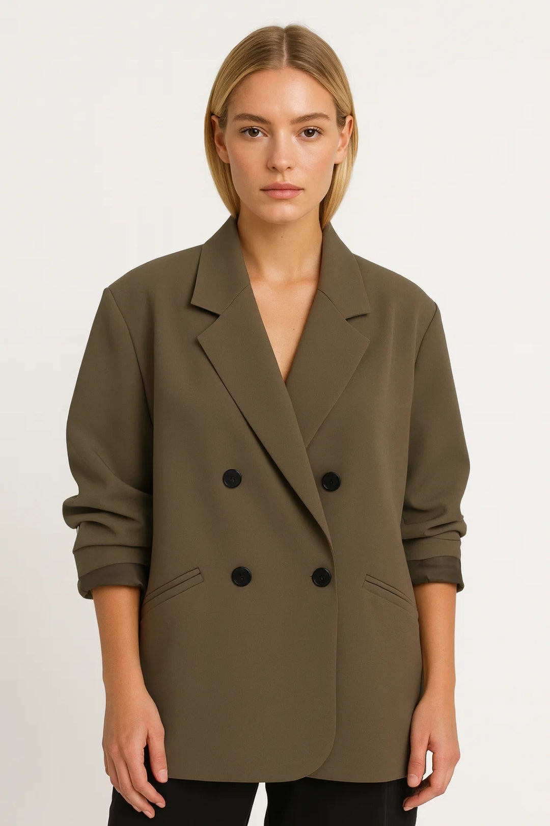 Blazer Dames | Oversized | Dubbelrijig | All-Season | Comfortabele pasvorm | Geschikt voor dagelijks gebruik