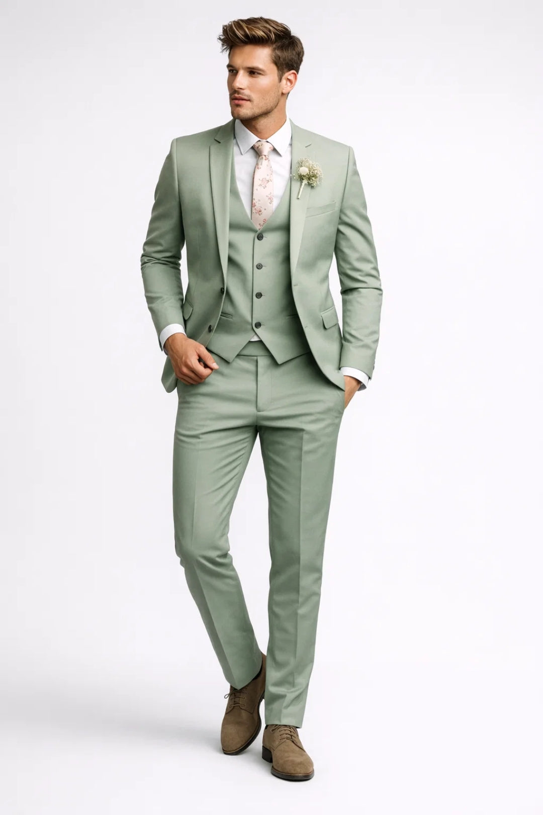 Pak heren | Elegant & Comfortabel | Getailleerd silhouet | Lente