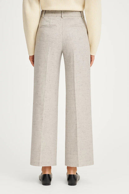 Broek Dames | Hoge Taille | Persvouw | All-Season | Comfortabele pasvorm | Geschikt voor dagelijks gebruik