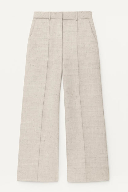 Broek Dames | Hoge Taille | Persvouw | All-Season | Comfortabele pasvorm | Geschikt voor dagelijks gebruik