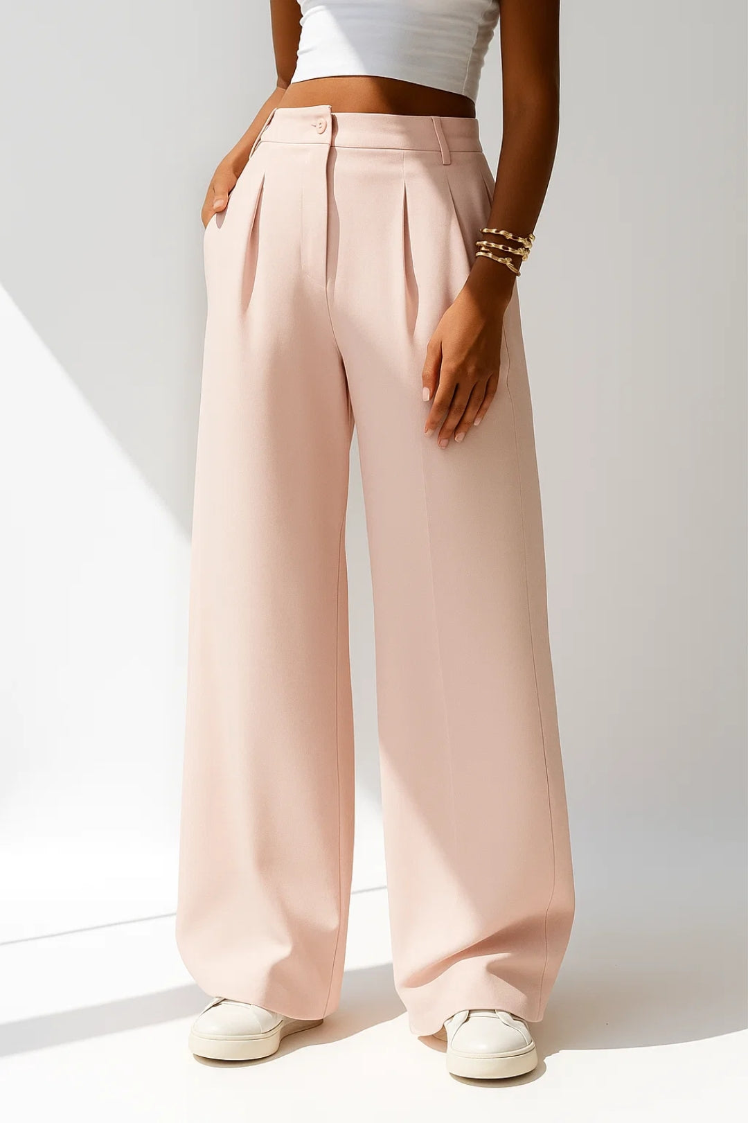 Wide Leg Broek | Hoge Taille | Comfortabel & Stijlvol