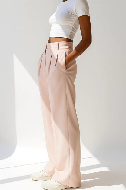 Wide Leg Broek | Hoge Taille | Comfortabel & Stijlvol
