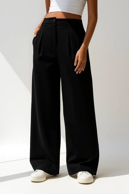 Wide Leg Broek | Hoge Taille | Comfortabel & Stijlvol