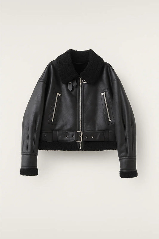 Pilotenjas Dames | Kort en Warm Design | Stoer met Bontkraag