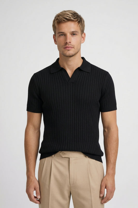 Polo Heren - Slim Fit met Open Kraag en Korte Mouwen | Casual