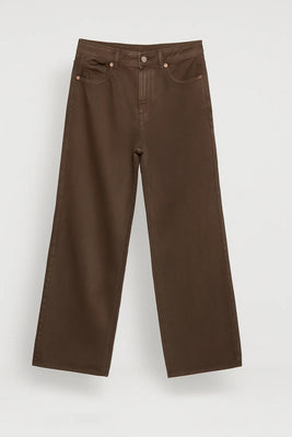 Rechte Damesbroek | Hoge Taille met Vijf Zakdetails | Minimalistische Pasvorm