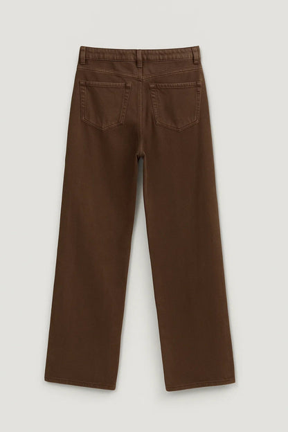 Rechte Damesbroek | Hoge Taille met Vijf Zakdetails | Minimalistische Pasvorm