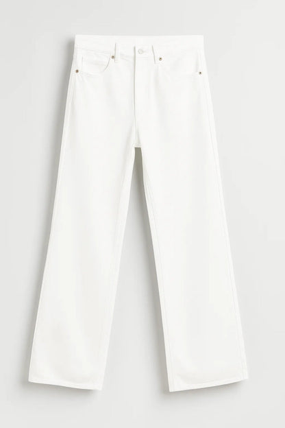 Rechte Damesbroek | Hoge Taille met Vijf Zakdetails | Minimalistische Pasvorm