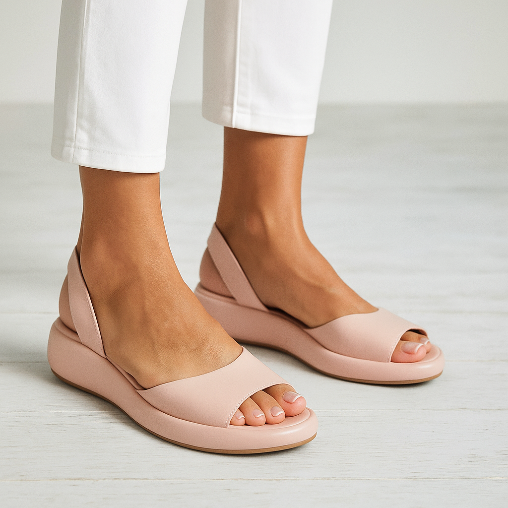Roos - Moderne Orthopedische Sandalen Dames met Brede Band en Slingback Zool
