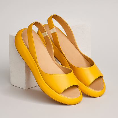 Roos - Moderne Orthopedische Sandalen Dames met Brede Band en Slingback Zool