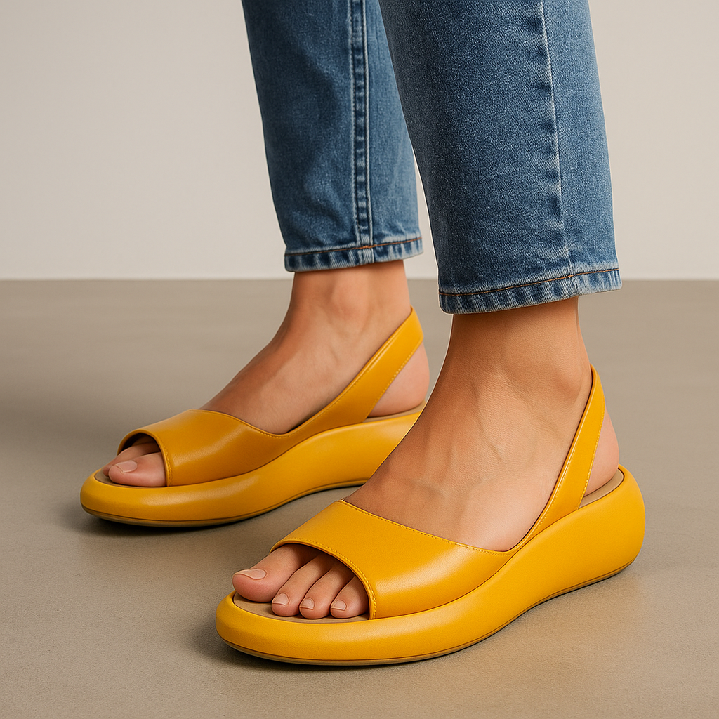 Roos - Moderne Orthopedische Sandalen Dames met Brede Band en Slingback Zool