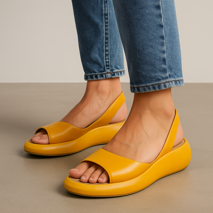 Roos - Moderne Orthopedische Sandalen Dames met Brede Band en Slingback Zool
