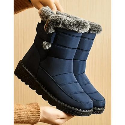 Roos - Snowboots dames waterdicht en warm gevoerd met profielzool
