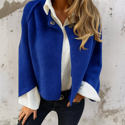 Roos - Dames Herfstjas Elegant en Kort met Knoopsluiting