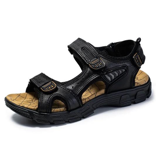 Saar - Stoere Orthopedische Sandalen Dames met Klittenband en Profielzool