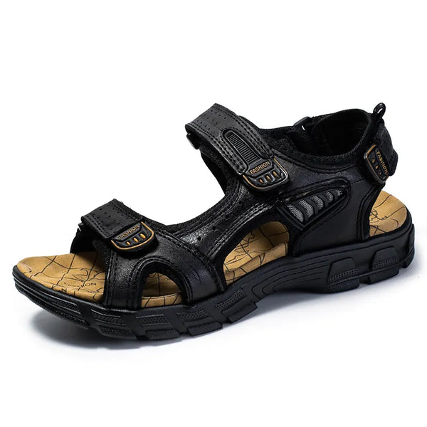 Saar - Stoere Orthopedische Sandalen Dames met Klittenband en Profielzool