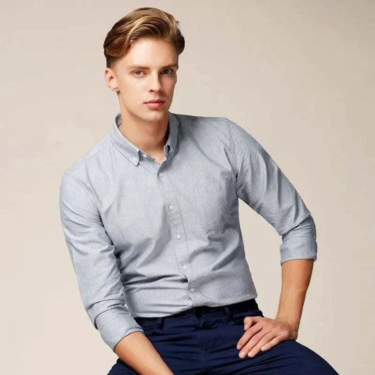 Sander - Net Casual Smart Overhemd Heren met Ademende Stof en Verzorgde Kraag
