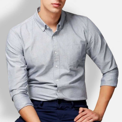 Sander - Net Casual Smart Overhemd Heren met Ademende Stof en Verzorgde Kraag