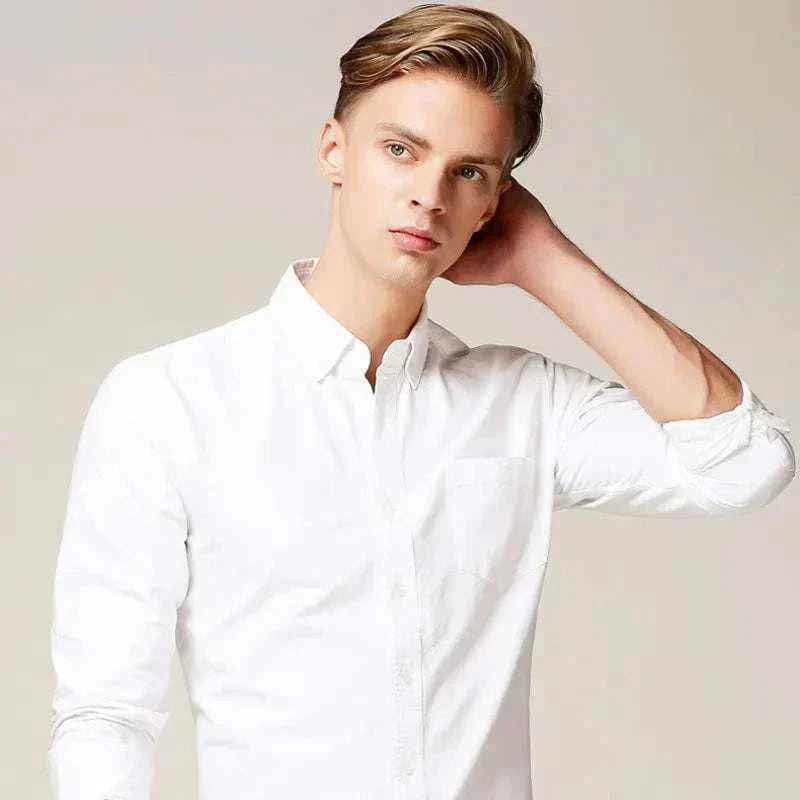 Sander - Net Casual Smart Overhemd Heren met Ademende Stof en Verzorgde Kraag